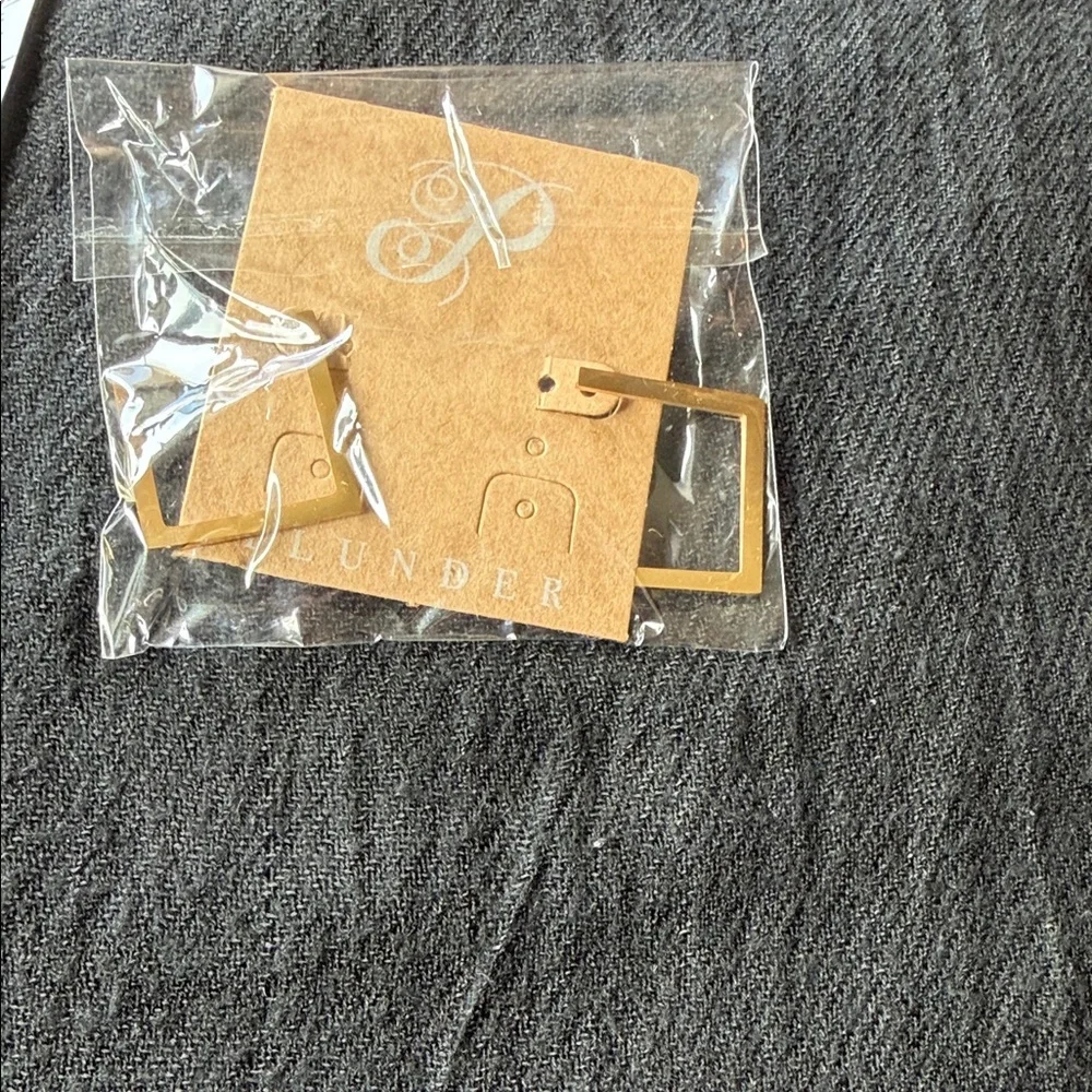 ‼️NWT Plunder Gold Geometric Earrings